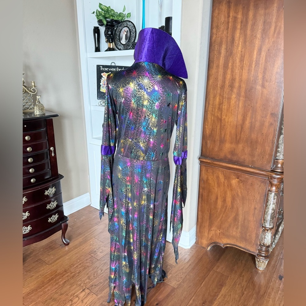 Halloween Costume Robe‎ Colorful Spider Print - Picture 4 of 8